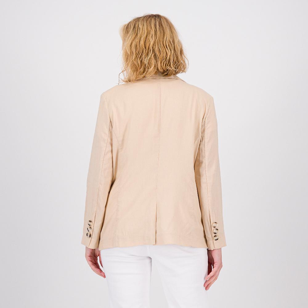 QVC PARKER & ROWE Giacca In Tela Di Lino E Viscosa Collo Rever