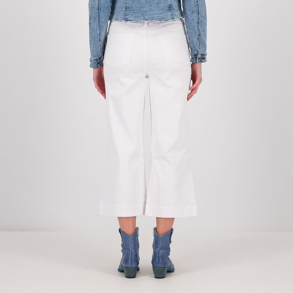 QVC PARKER & ROWE Jeans Cropped A Zampa Con Elastico In Vita