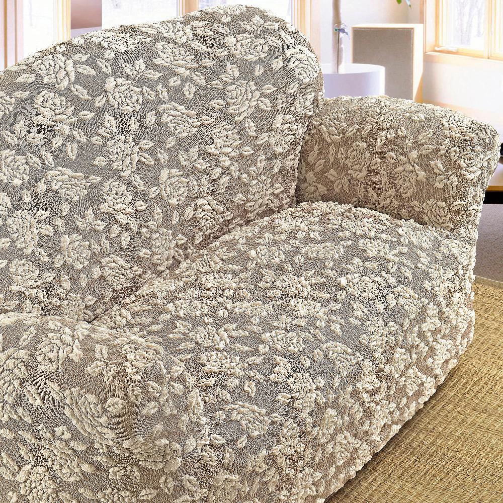 QVC Paulato by Ga.i.co Copridivano Rose 3D in tessuto jacquard bielastico