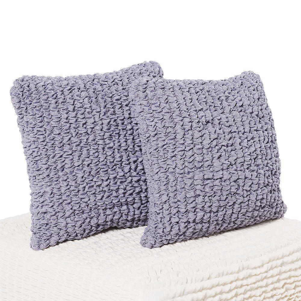 QVC Paulato by Ga.i.co Millerighe 2 copricuscini in tessuto bielastico