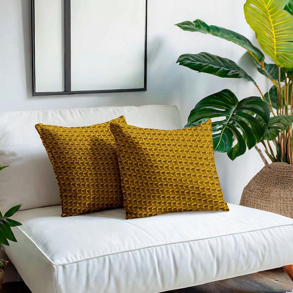 QVC Paulato by Ga.i.co Set 2 copricuscini Zefiro in tessuto bielastico tinto filo