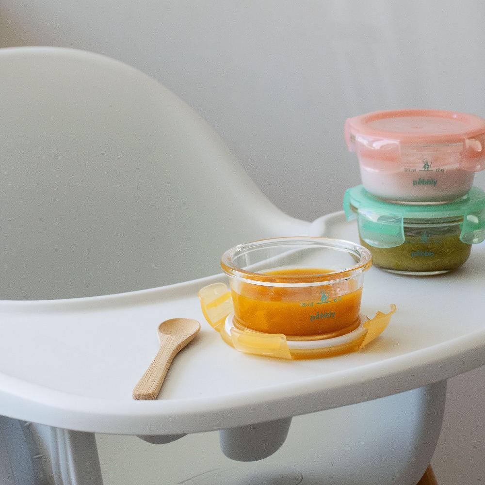 QVC Pebbly Set 3 contenitori da 240 ml in vetro borosilicato