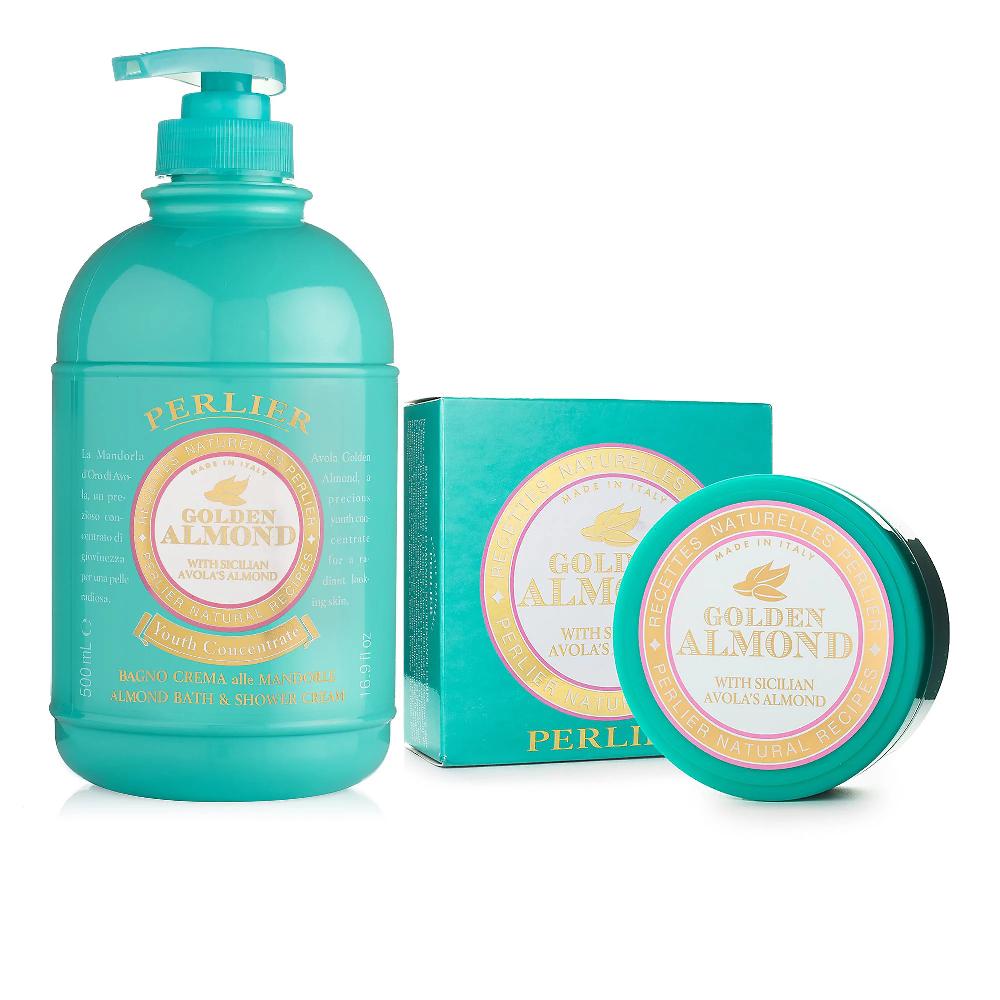QVC Perlier Bagnoschiuma nutriente e balsamo olio Golden Almond