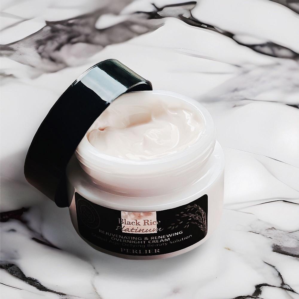 QVC Perlier Crema Viso Notte Antirughe Black Rice Platinum