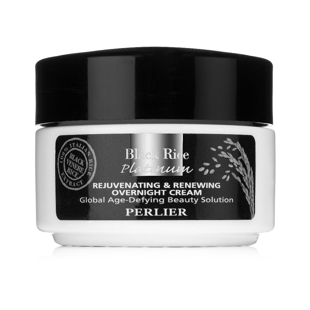 QVC Perlier Crema viso notte antirughe Black Rice Platinum