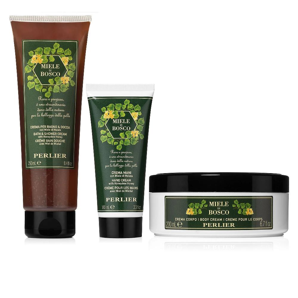 QVC Perlier Kit Miele di Bosco: crema corpo + crema mani + crema doccia