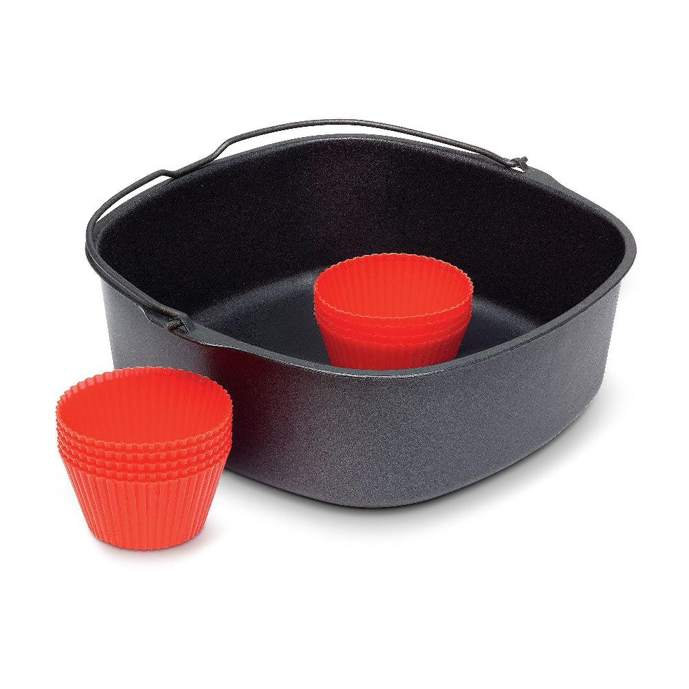 QVC Philips Accessorio forno per Airfryer XL + 9 stampi + ricettario