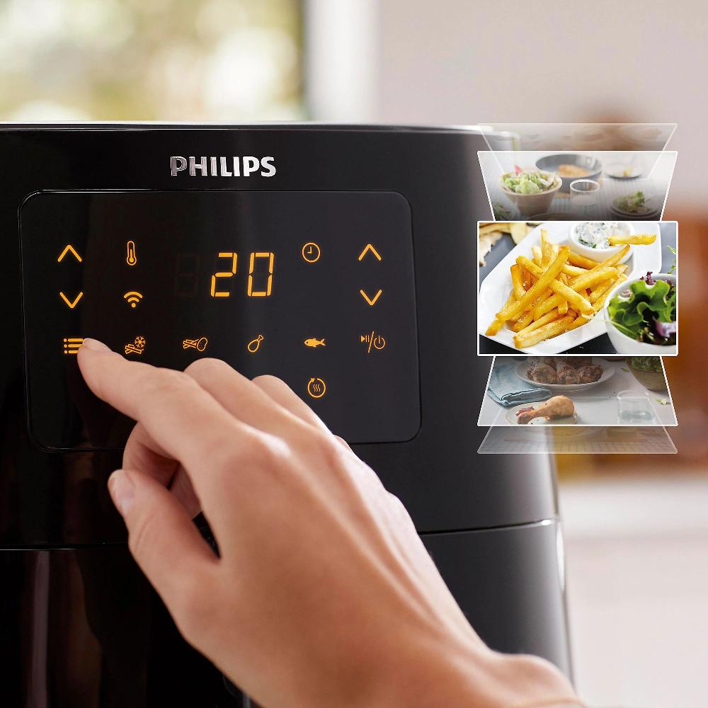 QVC Philips Essential XL Airfryer 1 2kg HD9280/90 Compatibile Con Alexa