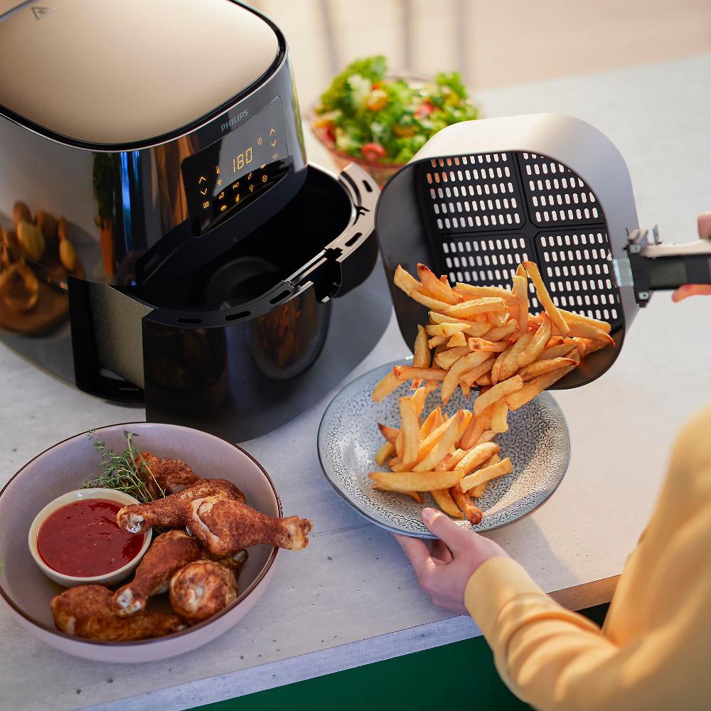 QVC Philips Essential XL Airfryer 1 2kg HD9280/90 Compatibile Con Alexa