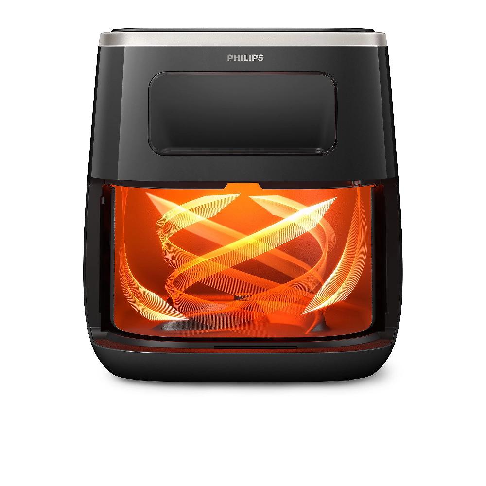 QVC Philips Friggitrice Ad Aria Airfryer XL HD9257/80 Con Finestra