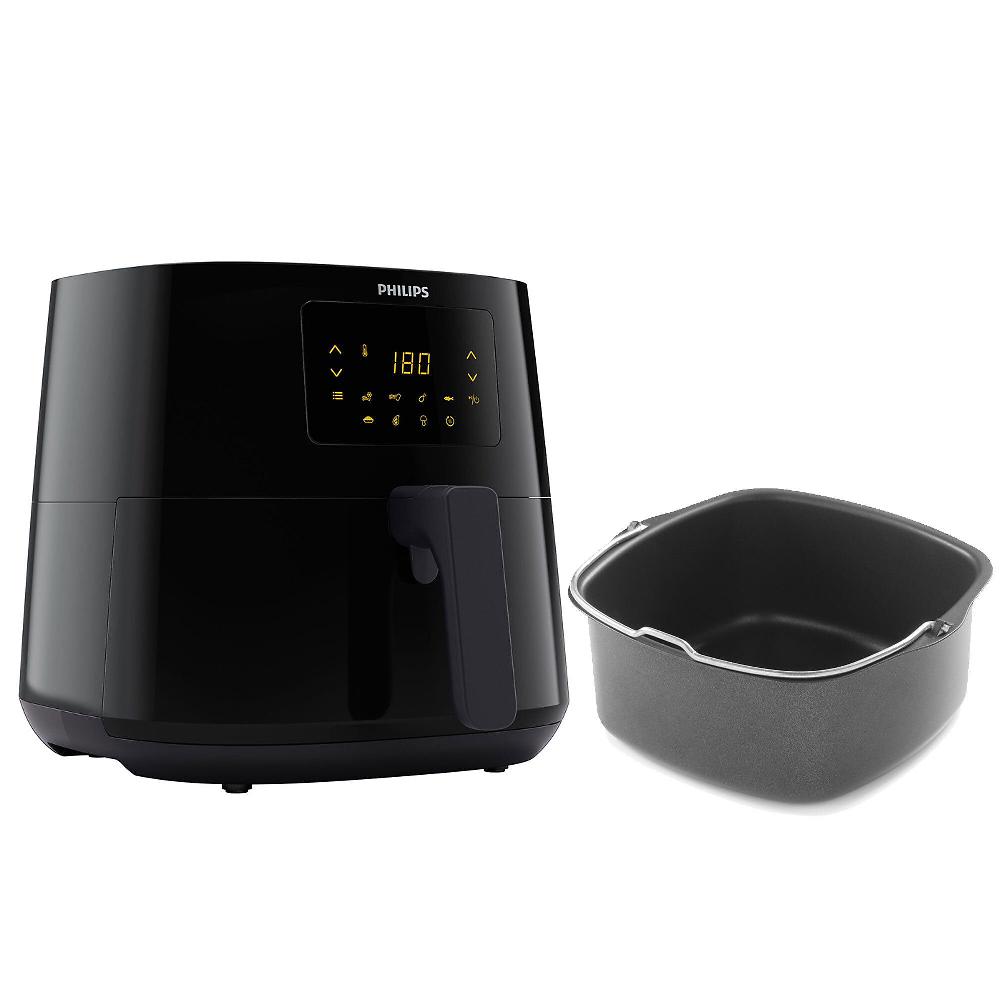 QVC Philips HD9270/93 Airfryer XL con cestello 1 2 kg e teglia da forno