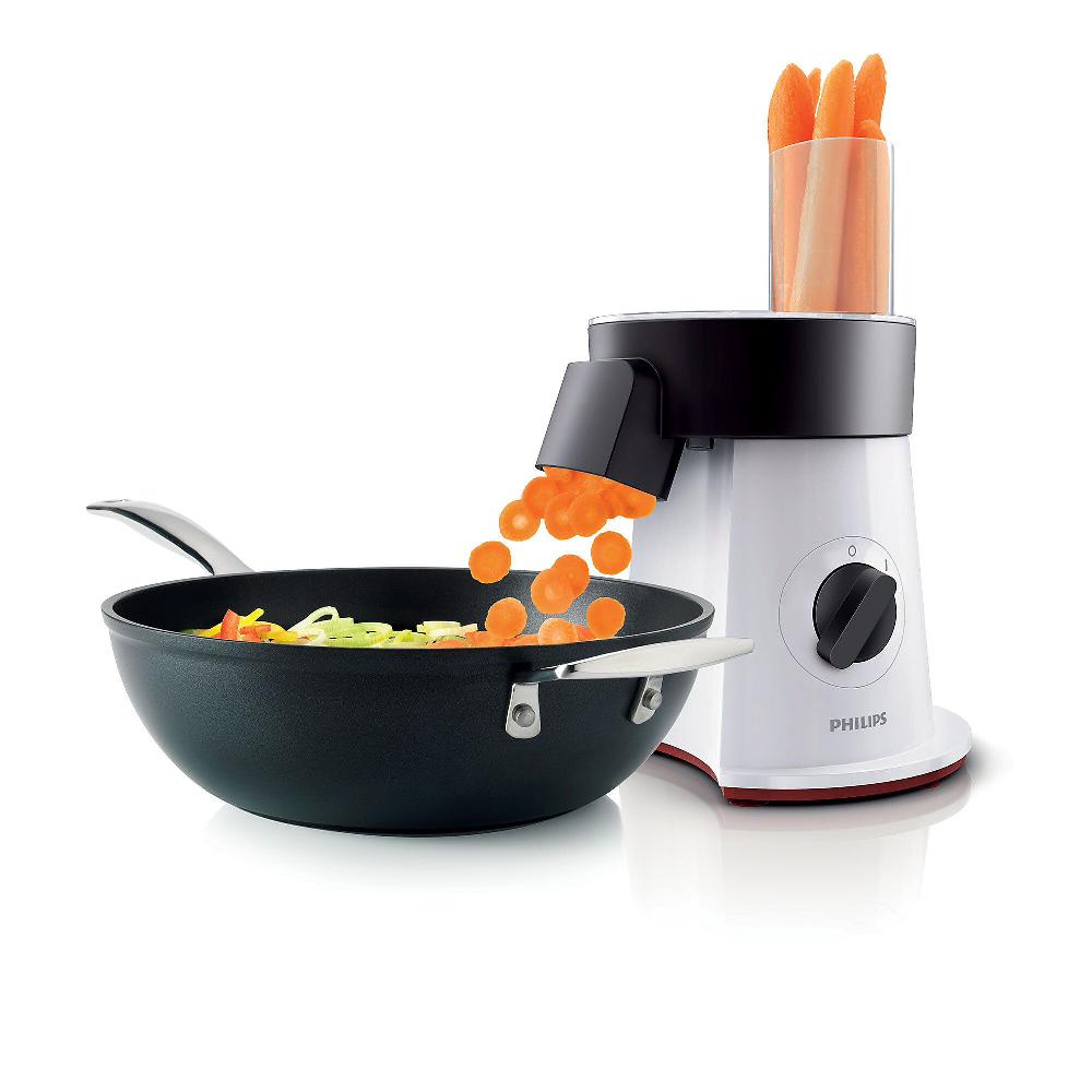 QVC Philips HR1388/80 Salad Maker Tritatutto 6 Dischi In Acciaio 200W