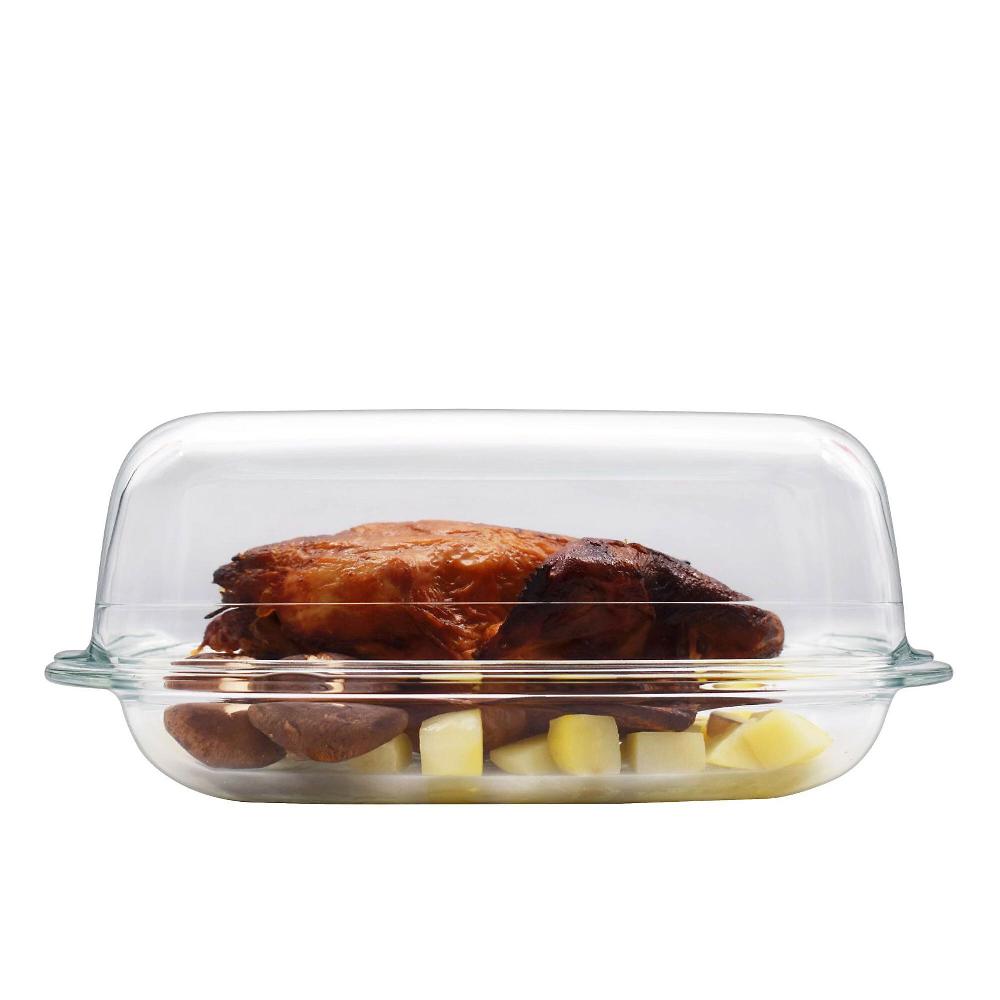 QVC Pie Lock Casseruola Con Coperchio In Vetro Borosilicato Da 4 5 L