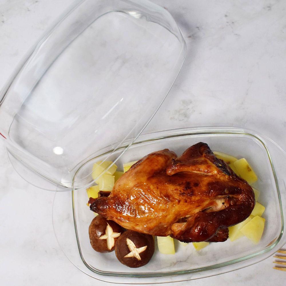 QVC Pie Lock Casseruola con coperchio in vetro borosilicato da 4 5 l