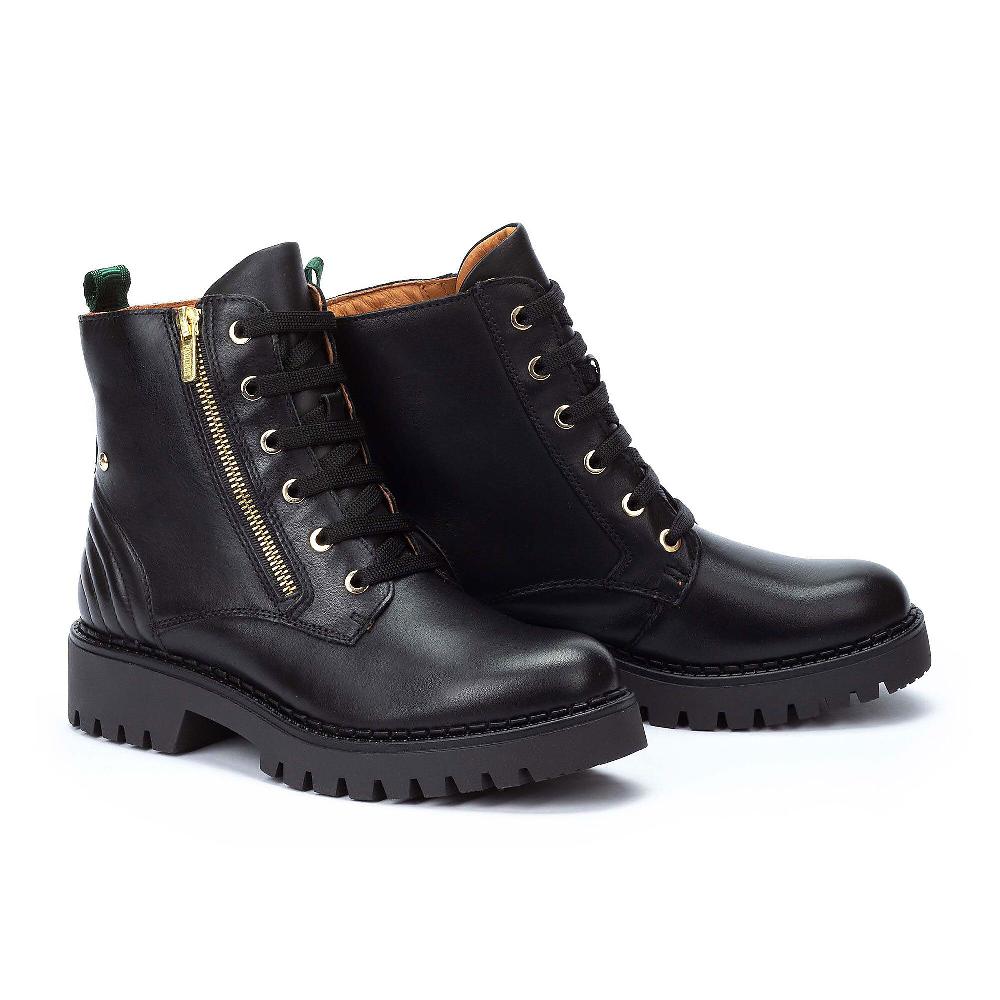 QVC Pikolinos Biker In Pelle Con Borchiette E Zip Laterale