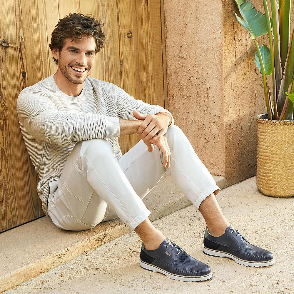 QVC Pikolinos Francesina Da Uomo Con Lacci Inserti A Contrasto