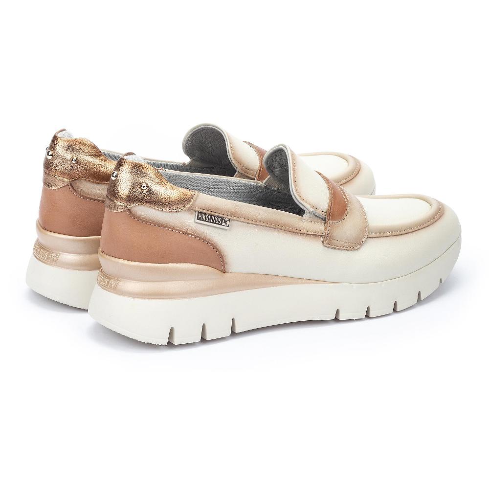 QVC Pikolinos Mocassini In Pelle Con Inserti Elastici E Borchiette