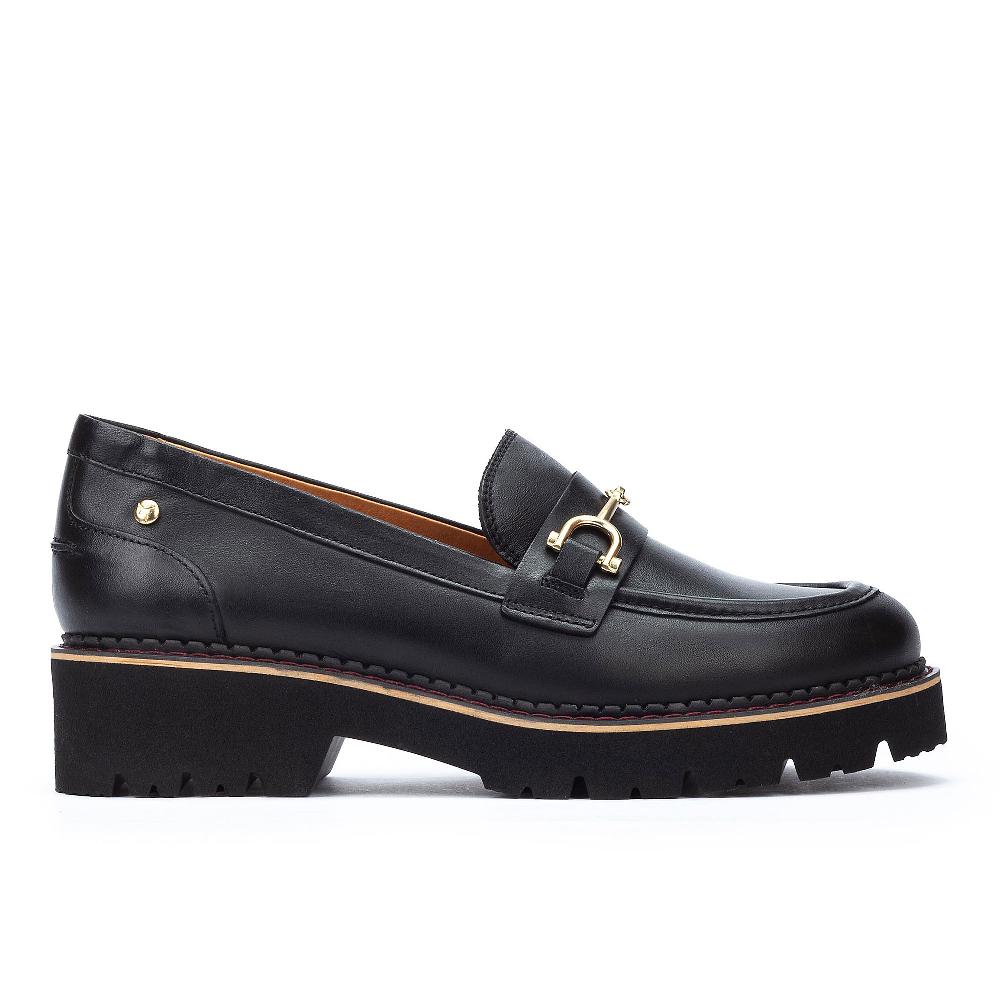 QVC Pikolinos Mocassini In Pelle Con Tacco 4cm E Suola Carrarmato