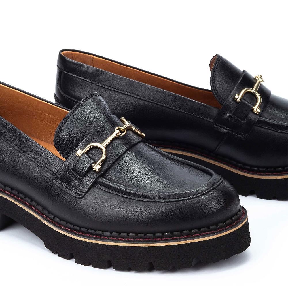 QVC Pikolinos Mocassini In Pelle Con Tacco 4cm E Suola Carrarmato