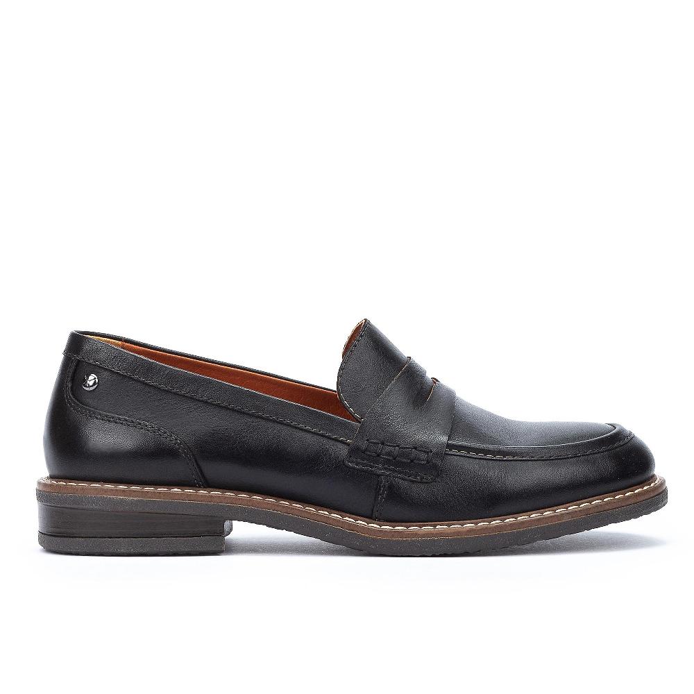 QVC Pikolinos Mocassini In Pelle Cuciture In Rilievo Con Tacco 3cm