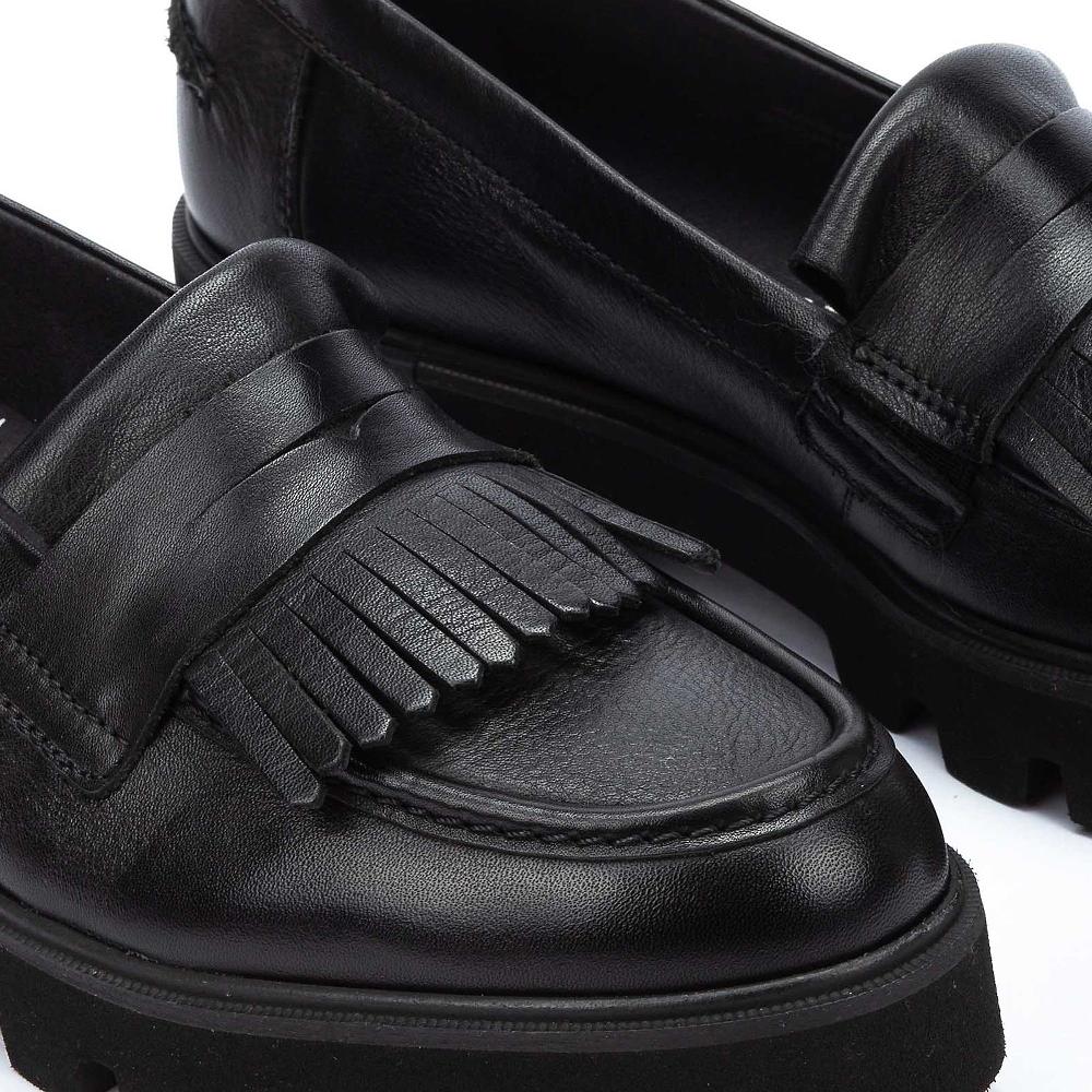 QVC Pikolinos Mocassino In Pelle Con Frange E Suola Chunky