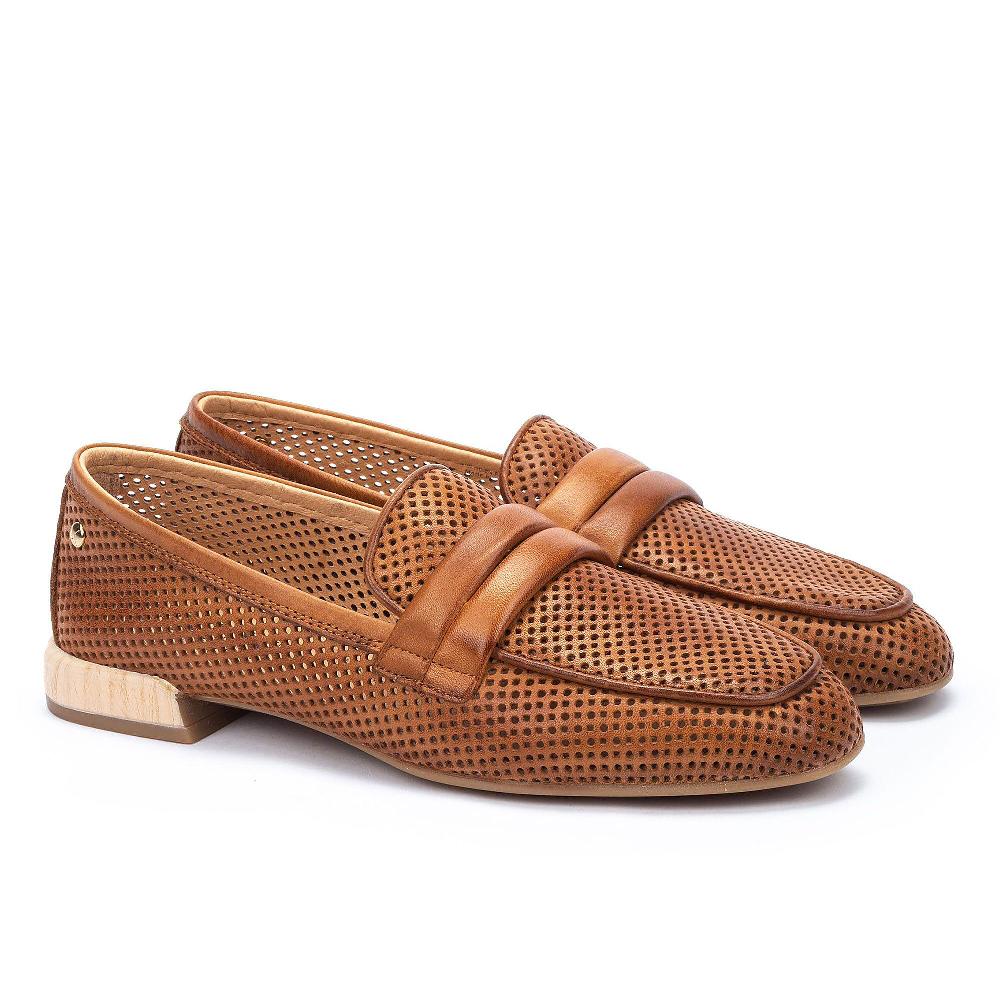 QVC Pikolinos Mocassino in pelle Tomaia traforata Soletta removibile Tacco 2 cm