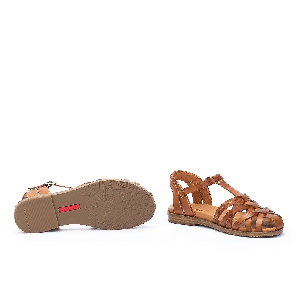 QVC Pikolinos Sandali A T In Pelle Con Fascette Intrecciate