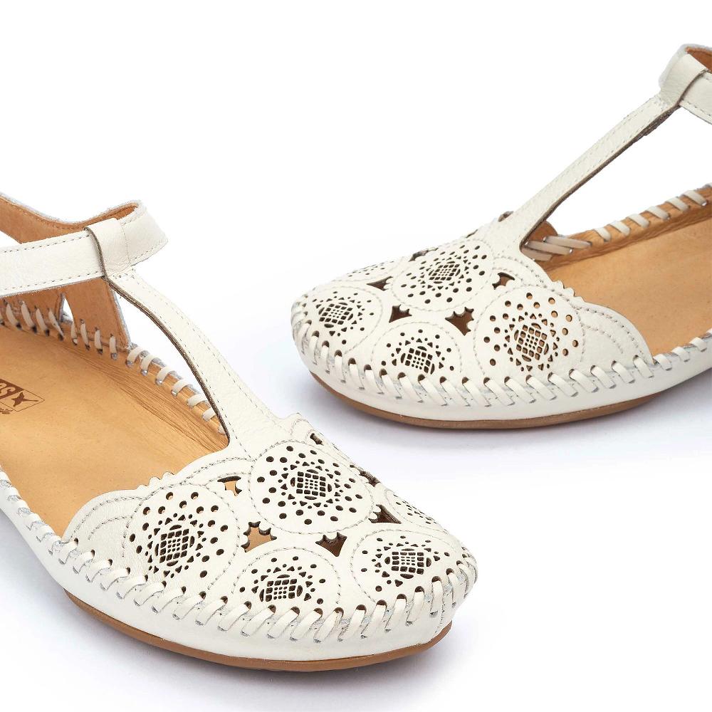 QVC Pikolinos Sandali A T In Pelle Con Motivo Traforato