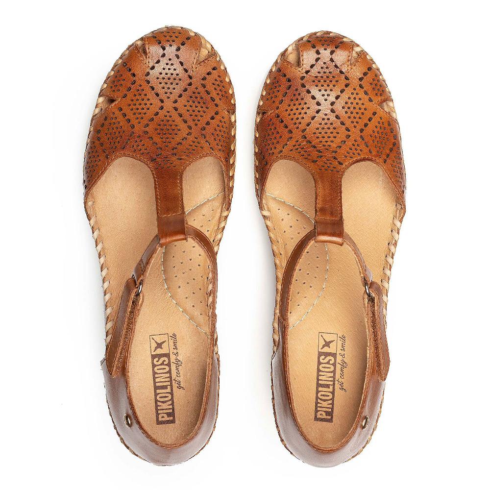 QVC Pikolinos Sandali A T In Pelle Traforati Con Zeppa 7 Cm