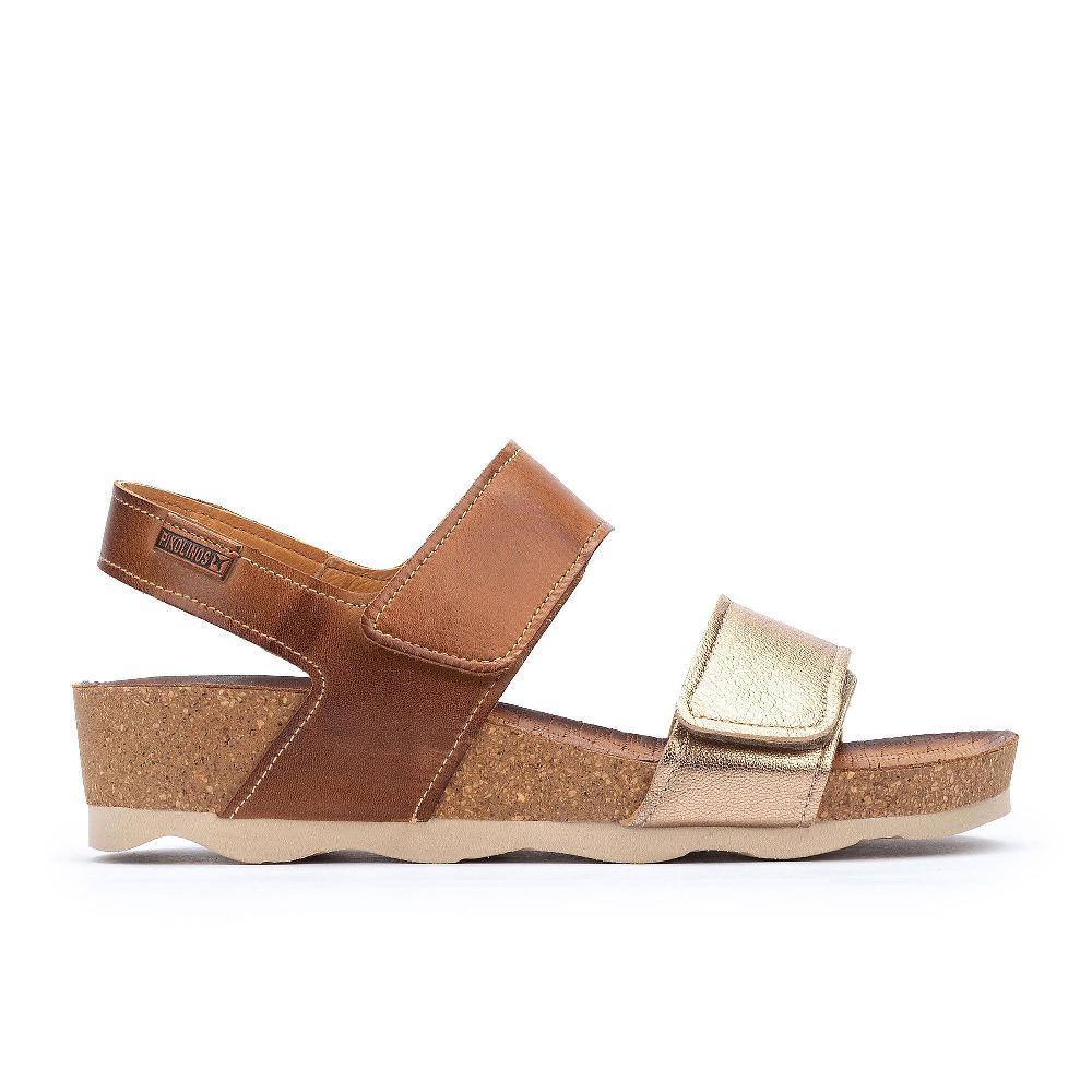 QVC Pikolinos Sandali In Pelle Con Fasce Con Velcro