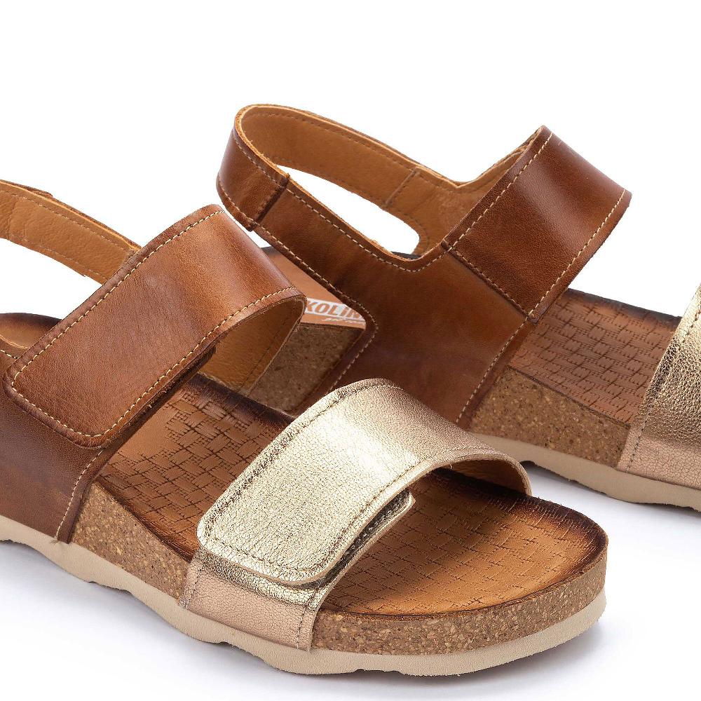 QVC Pikolinos Sandali In Pelle Con Fasce Con Velcro