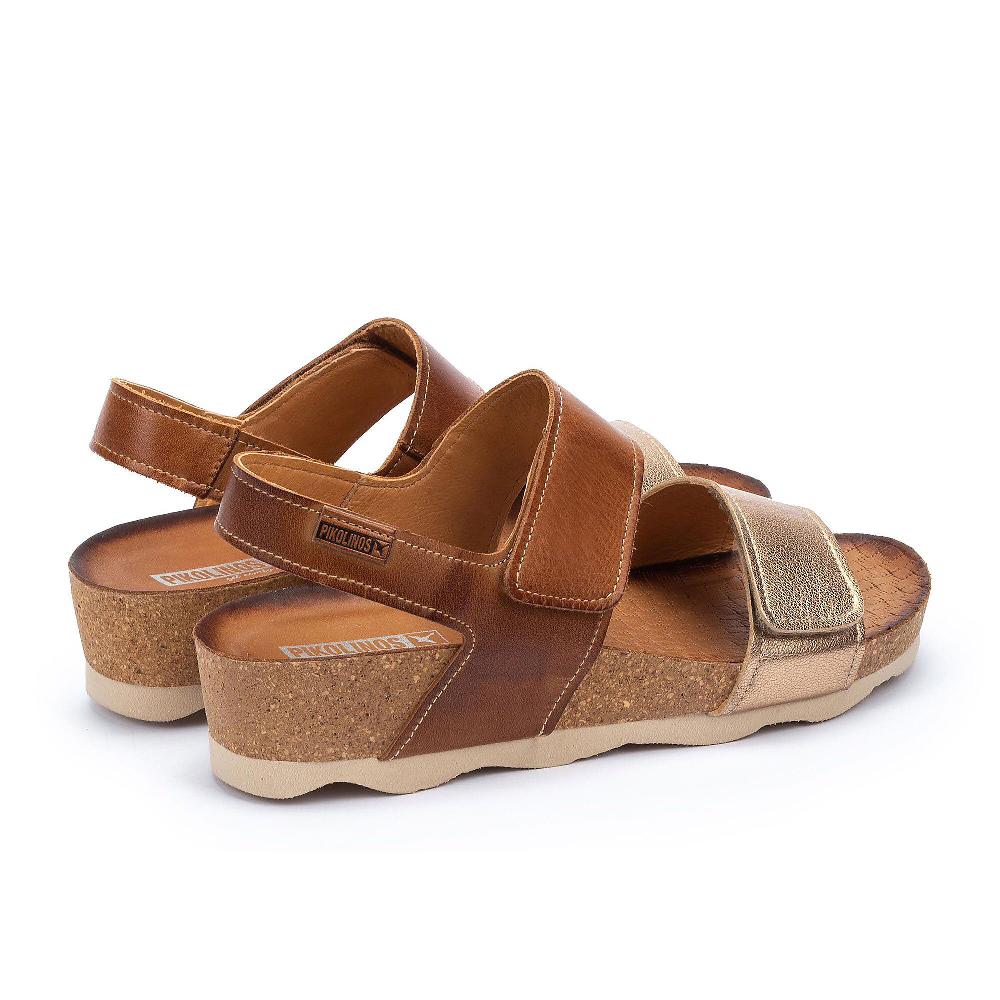 QVC Pikolinos Sandali In Pelle Con Fasce Con Velcro