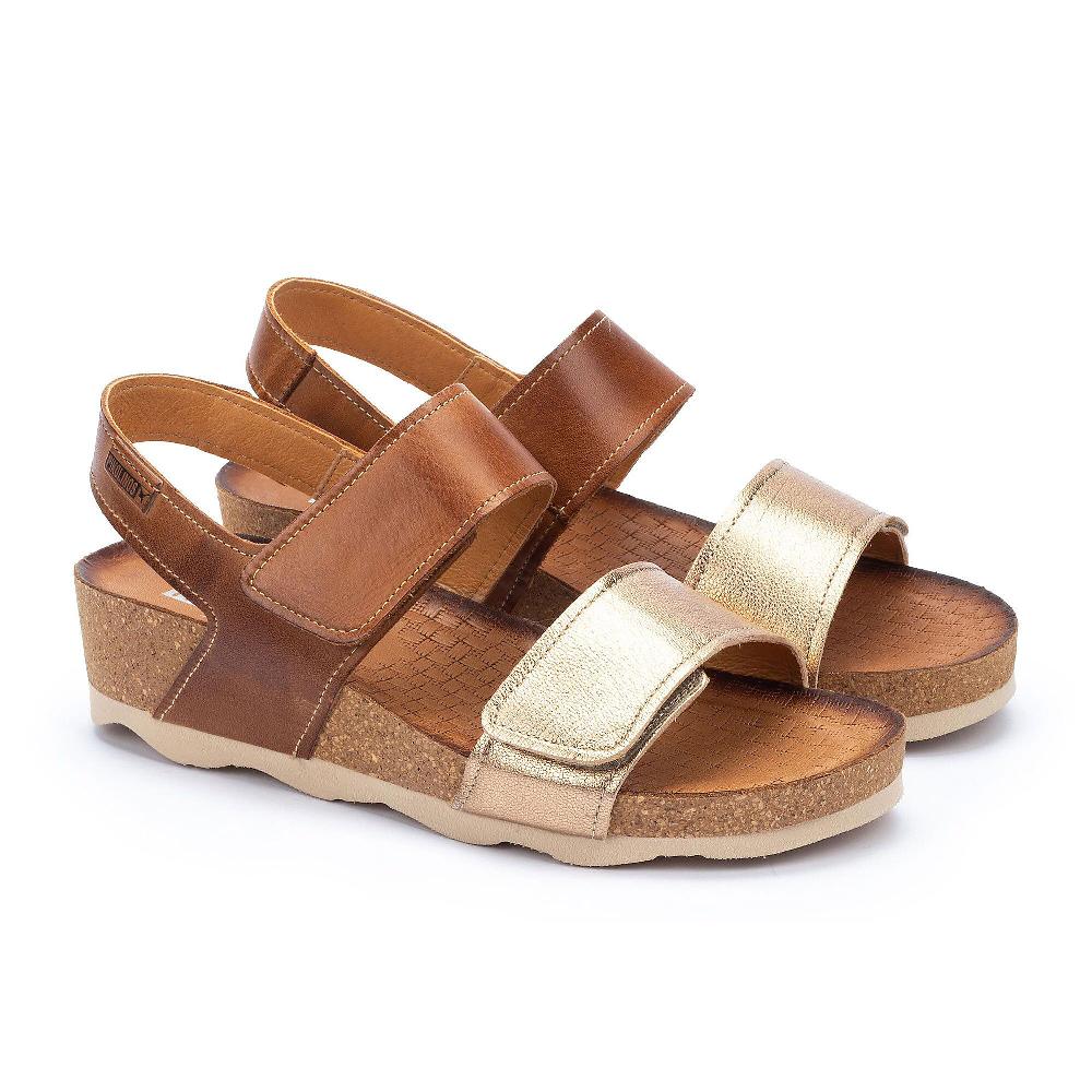 QVC Pikolinos Sandali in pelle con fasce con velcro