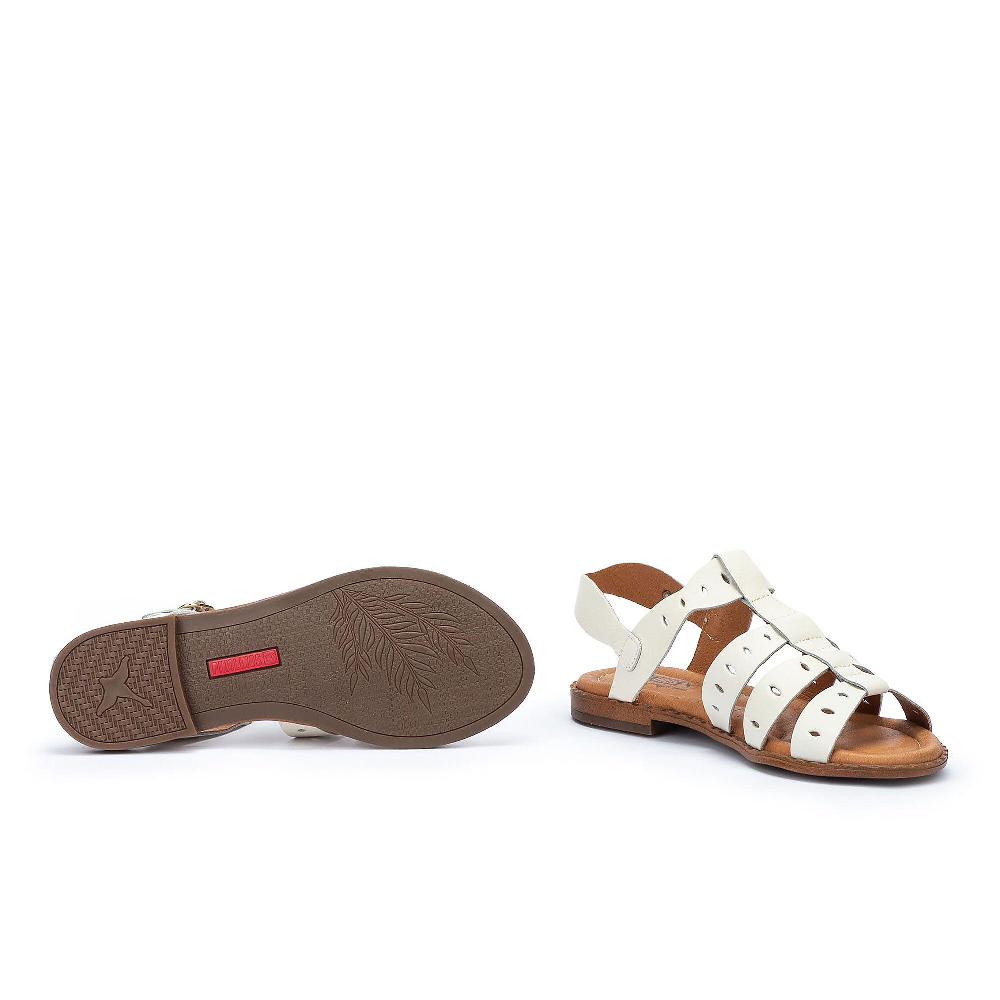 QVC Pikolinos Sandali In Pelle Con Fascette Traforate E Cinturino