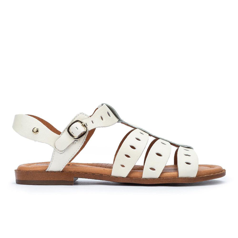 QVC Pikolinos Sandali In Pelle Con Fascette Traforate E Cinturino