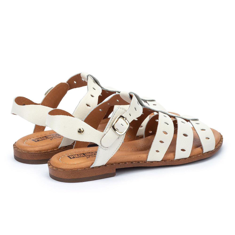 QVC Pikolinos Sandali In Pelle Con Fascette Traforate E Cinturino