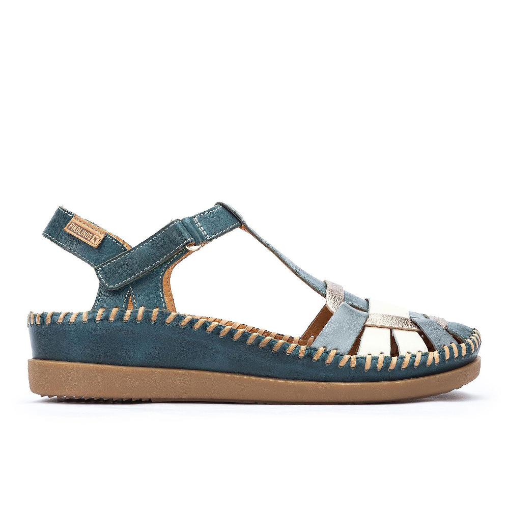 QVC Pikolinos Sandali In Pelle Con Soletta Imbottita