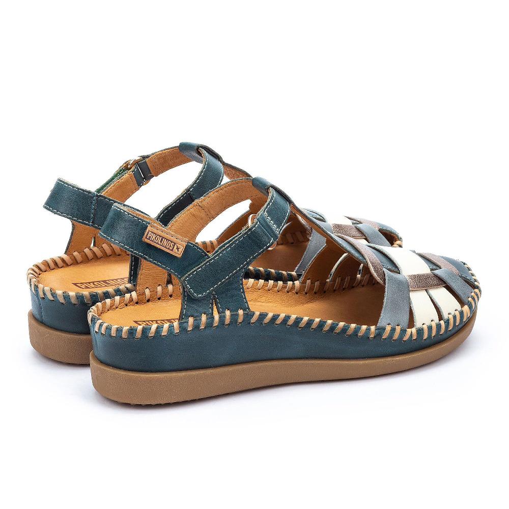 QVC Pikolinos Sandali In Pelle Con Soletta Imbottita