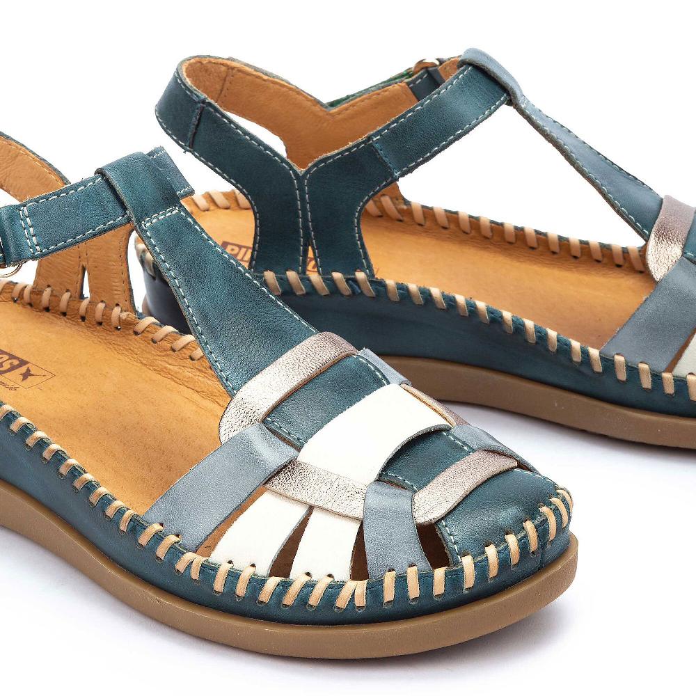 QVC Pikolinos Sandali In Pelle Con Soletta Imbottita