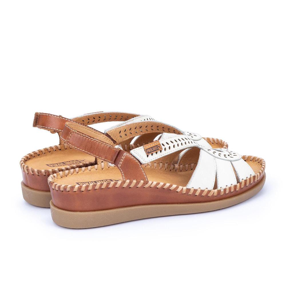 QVC Pikolinos Sandali In Pelle Con Tomaia Traforata E Zeppa 3 5 Cm