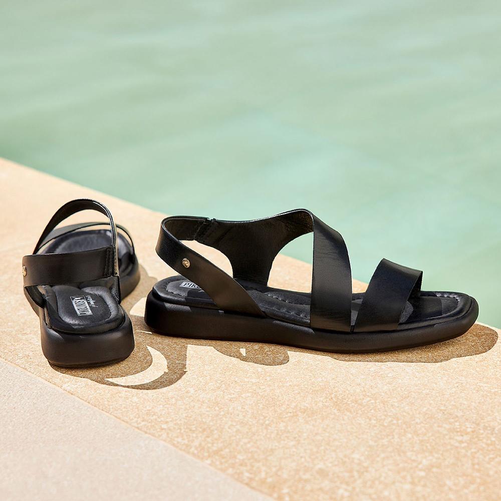 QVC Pikolinos Sandali In Pelle Inserto Elastico Soletta Imbottita