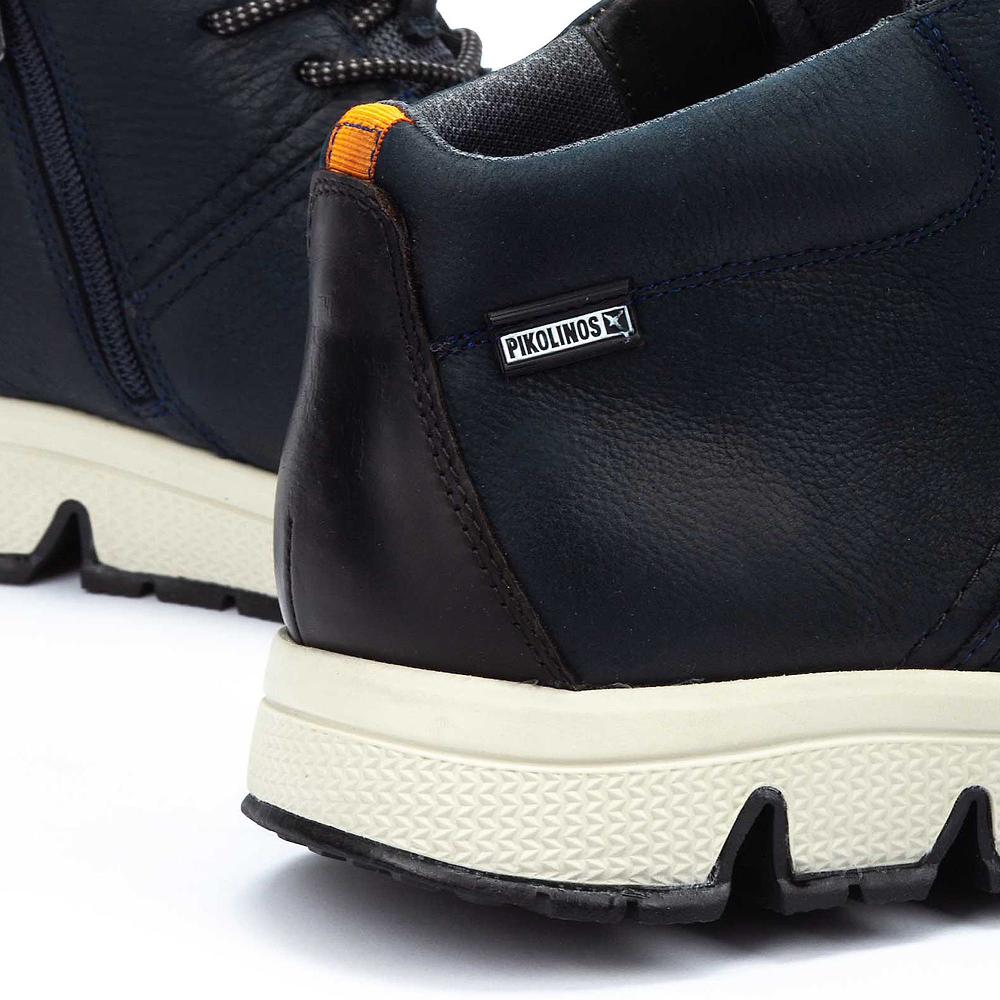 QVC Pikolinos Sneaker Alta Da Uomo In Pelle Con Memory Foam