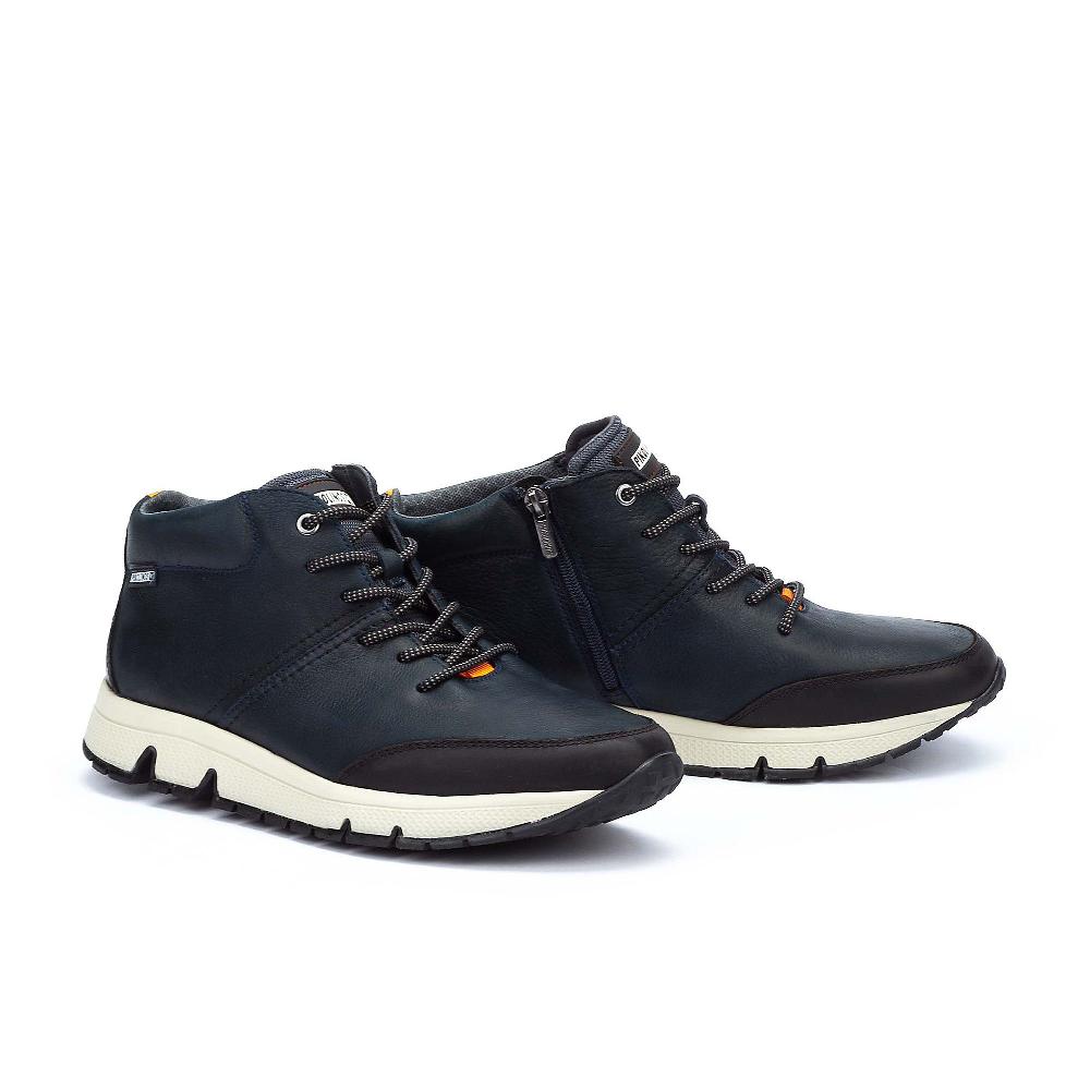 QVC Pikolinos Sneaker Alta Da Uomo In Pelle Con Memory Foam