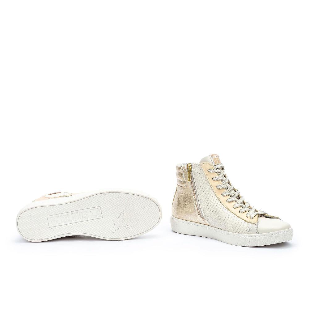 QVC Pikolinos Sneaker Alte In Pelle Con Soletta In Memory