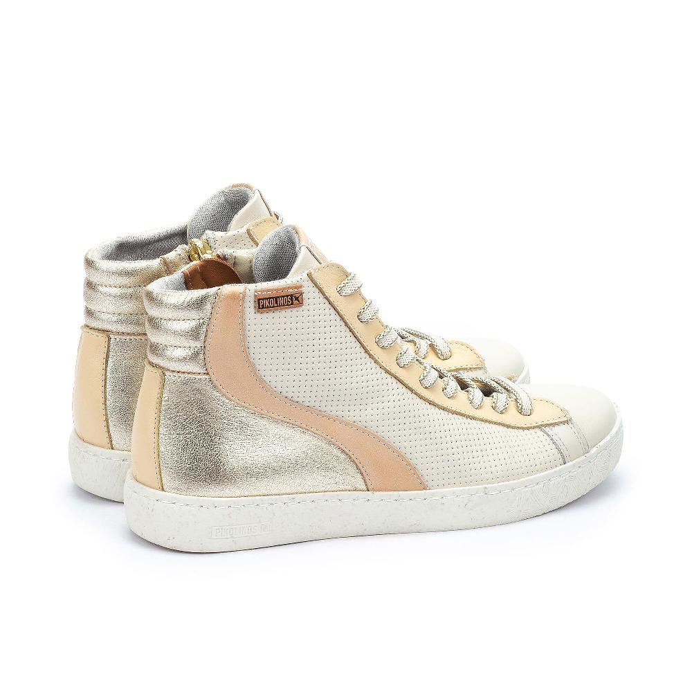 QVC Pikolinos Sneaker Alte In Pelle Con Soletta In Memory