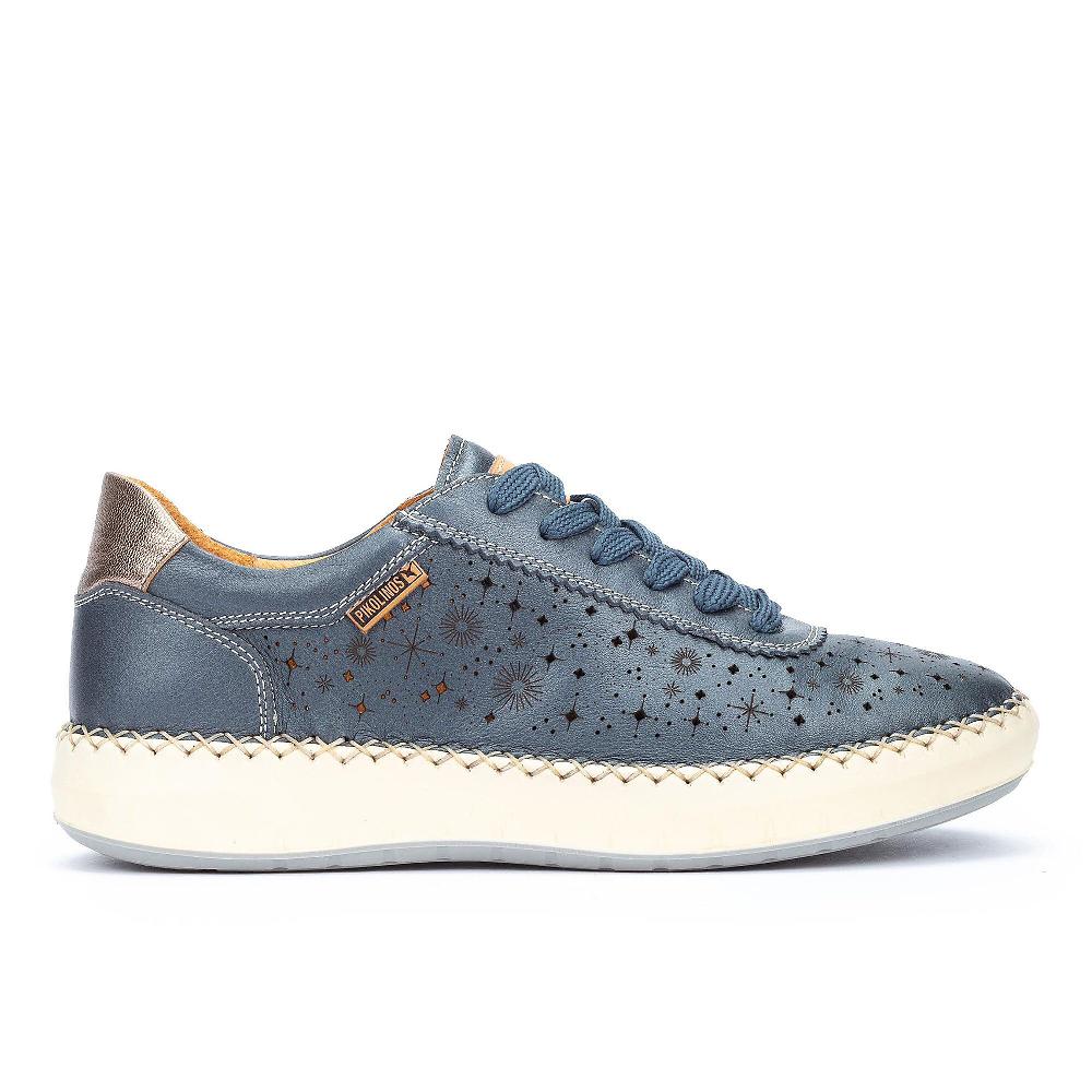 QVC Pikolinos Sneaker Con Tomaia In Pelle Traforata Disegno Stellato