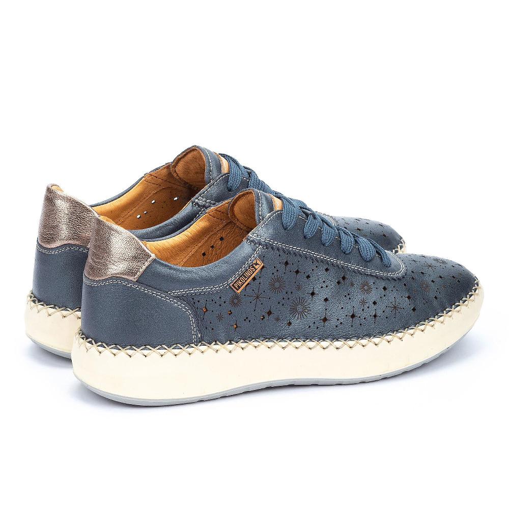QVC Pikolinos Sneaker Con Tomaia In Pelle Traforata Disegno Stellato