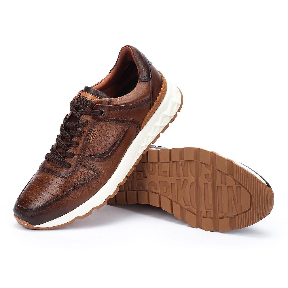 QVC Pikolinos Sneaker Da Uomo In Pelle Con Soletta In Memory Foam