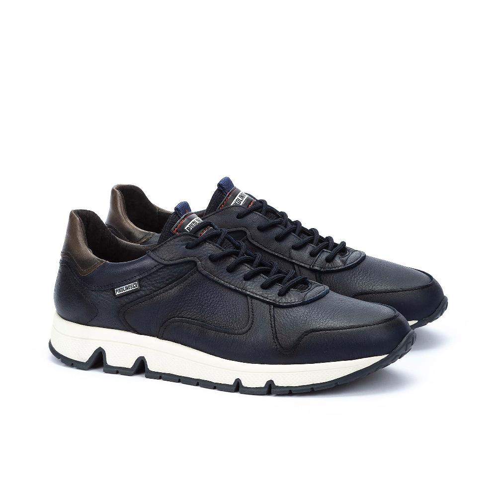 QVC Pikolinos Sneaker da uomo in pelle con soletta removibile