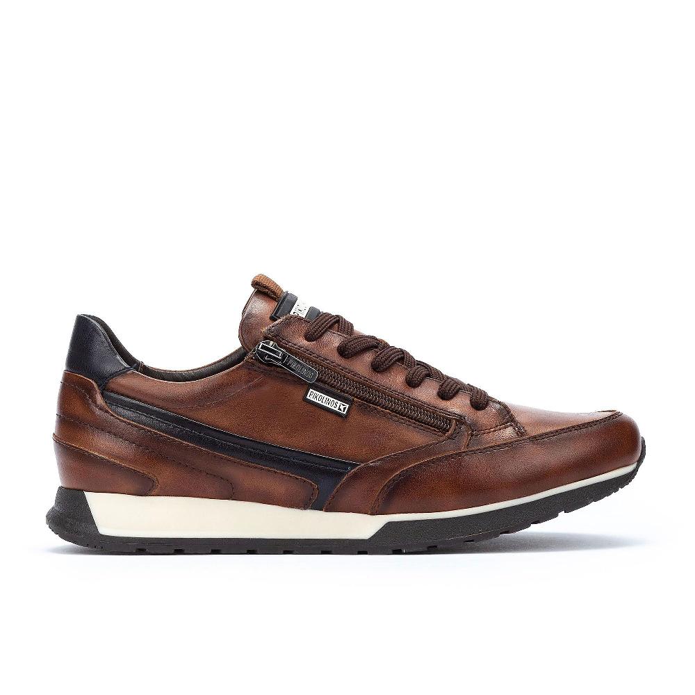 QVC Pikolinos Sneaker Da Uomo In Pelle Con Zip Laterale E MemoryFoam